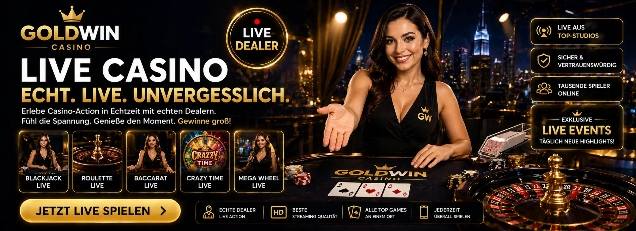 Live-Casino Goldwin Casino